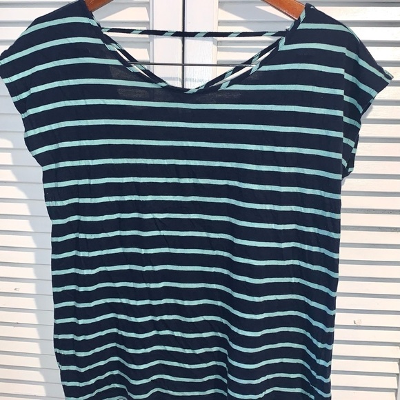 GAP outfit ribbed, tank top, GAP shorts navy blue, and striped T-shirt Small - Picture 9 of 9